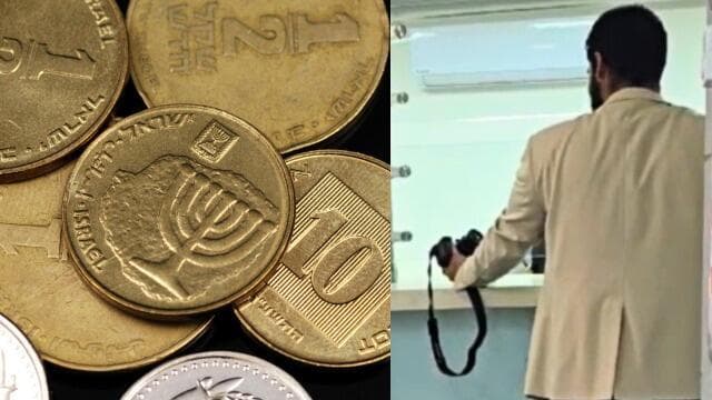 תושב חיפה שילם במשרדי קופות העירייה דוח ע"ס   975 ש"ח במטבעות של עשרות אגורות וחצאי שקלים