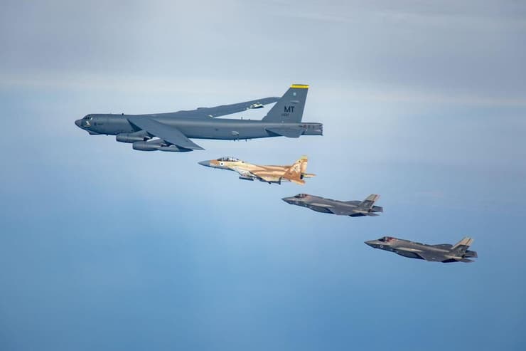 חיל האוויר הישראלי בתרגול אווירי משותף עם חיל האוויר האמריקאי