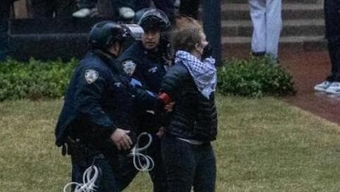 המפגינים וכוחות המשטרה