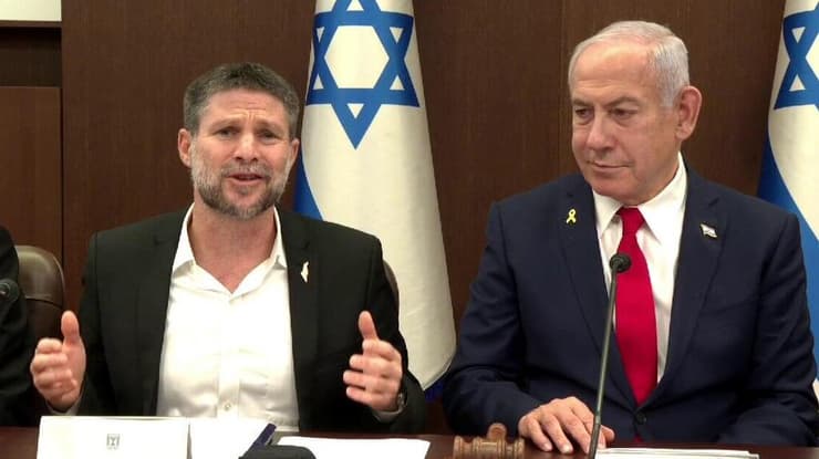 ראש הממשלה בנימין נתניהו ושר האוצר בצלאל סמוטריץ' בישיבת ממשלה