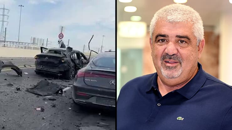 צילום: קובי קואנקס פיצוץ עז ברכב בנתיבי איילון