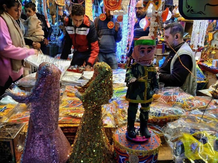 תמרים ב שוק רמדאן ב מצרים