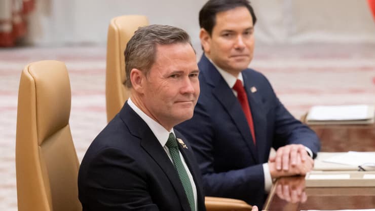 מזכיר המדינה מרקו רוביו היועץ לביטחון לאומי מייק וולץ שיחות ארה"ב אוקראינה ב סעודיה