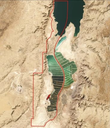 שטח המפעלים בתוך שטח הזיכיון
