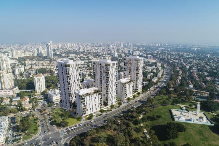 פינוי בינוי בדרך השלום. הדמיה