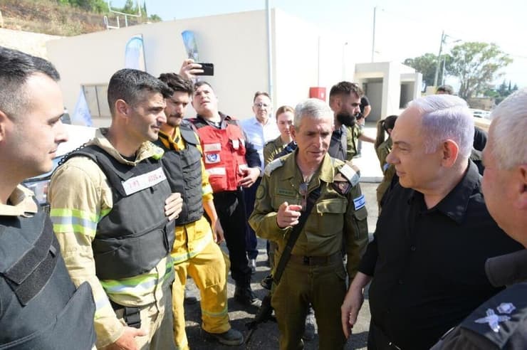 רא שהממשלה בנימין נתניהו, בסיור בקריית שמונה