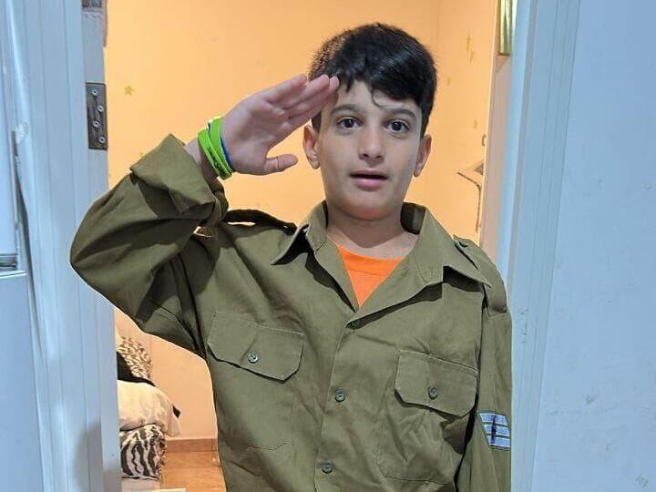 אסף ירושלמיאן, תלמיד כיתה ו', התחפש לחייל