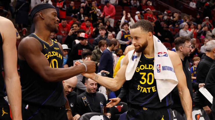 צמד חמד. קרי ובאטלר (צילום: Michael Reaves / GETTY IMAGES NORTH AMERICA / AFP) קרי ובאטלר