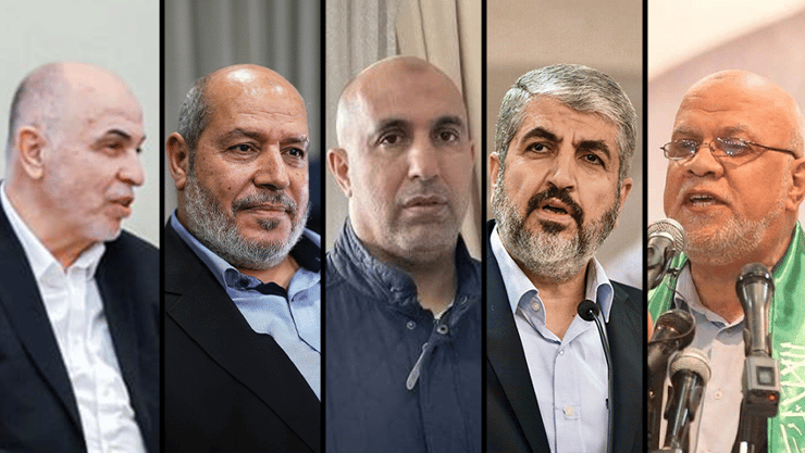 ניזאר עוודאלה, חאלד משעל, זאהר ג'בארין, חליל אל-חיה, מוחמד דרוויש