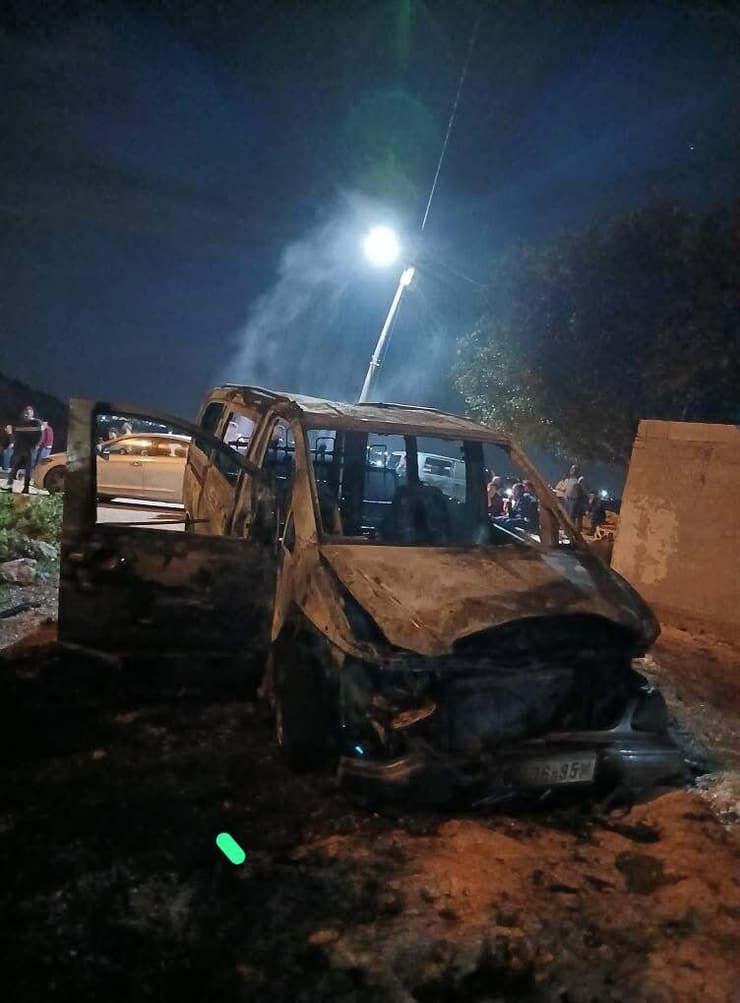 מתנחלים הציתו בתים ורכוש בכפר דומא ובחרבת אל-מנאג'ם דרומית לשכם