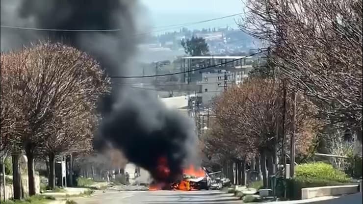 כטב"מ תקף רכב בבורג' אל-מלוכ בדרום לבנון