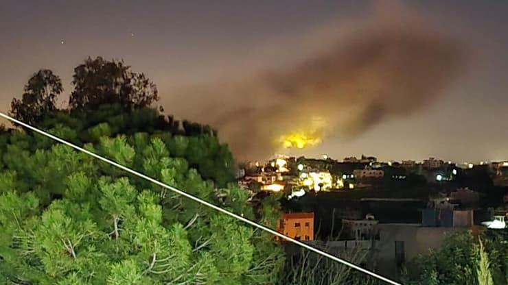 מטוסי קרב תקפו באזור הכפר עינאתא בדרום לבנון