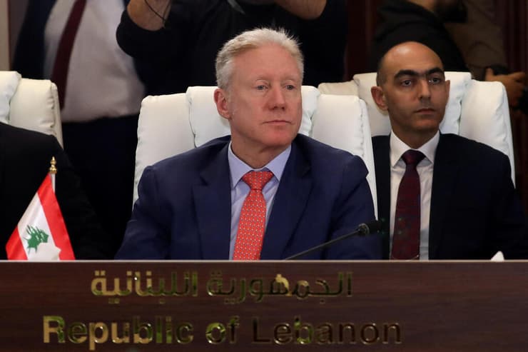 צילום: REUTERS/Alaa Al Sukhni יוסף אמיל רג'י שר החוץ של לבנון