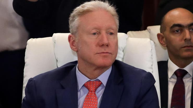 "יחסים מבוססים על כיבוד הריבונות". יוסף רג'י (צילום: REUTERS/Alaa Al Sukhni) יוסף אמיל רג'י שר החוץ של לבנון