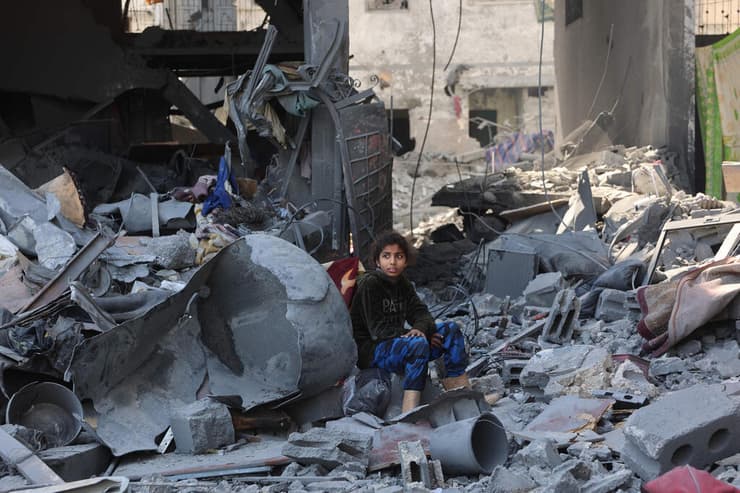 חמאס טוען: יותר מ-400 נהרגו (צילום: Omar AL-QATTAA / AFP) שג'אעיה