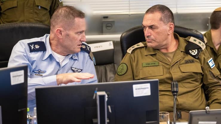 הרמטכ״ל אייל זמיר וראש השב״כ רונן בר בבור חיל האוויר