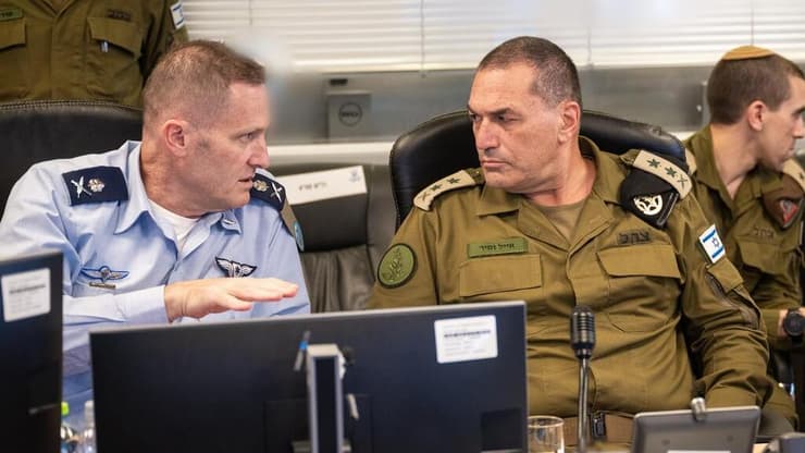 הרמטכ״ל אייל זמיר וראש השב״כ רונן בר בבור חיל האוויר