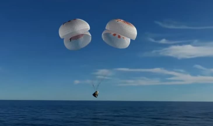 רגע הנחיתה (צילום: נאס"א) רגע הנחיתה