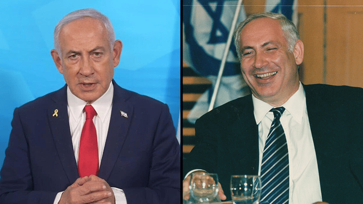 צילום: צביקה טישלר בנימין נתניהו בספטמבר 1996 והיום