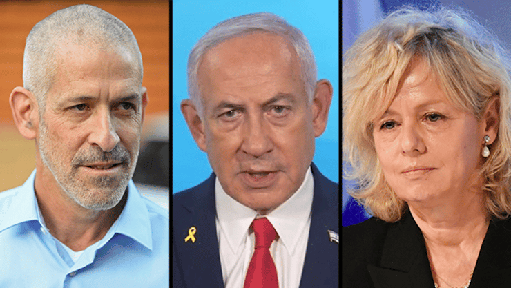 בניגוד לפיטורי ראש השב"כ, במקרה של היועמ"שית מרחב התמרון של השופטים מצומצם (צילום: יואב דודקביץ, לע"מ, יאיר שגיא) גלי בהרב-מיארה, בנימין נתניהו, רונן בר