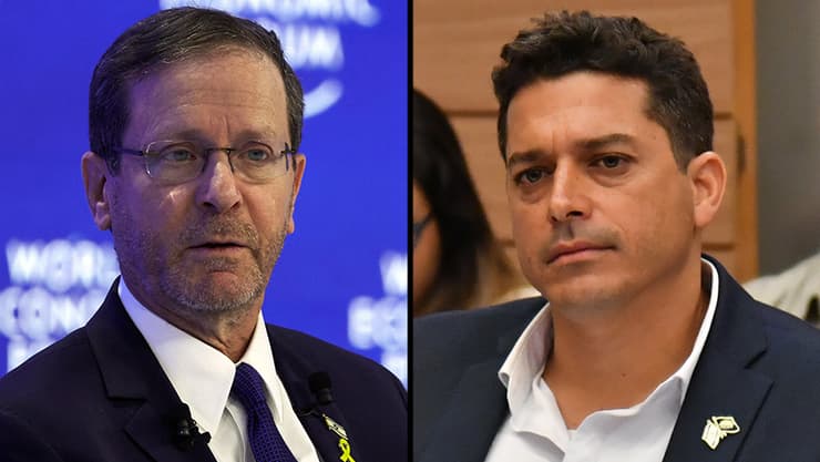 עמיחי שיקלי נשיא המדינה יצחק בוז'י הרצוג 