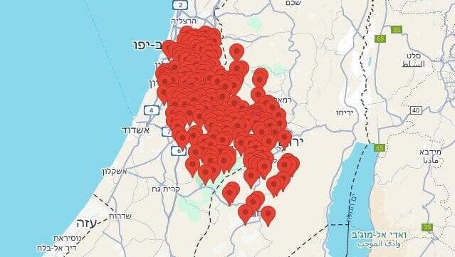 צבע אדום ברחבי הארץ  