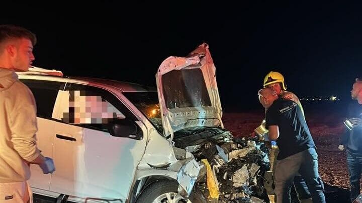 תאונת דרכים במרחב נגב בין 2 כלי רכב פרטיים בכביש 90 בסמוך לספיר