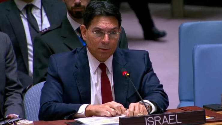 "מועצת זכויות האדם איבדה מזמן את הלגיטימיות שלה". דנון (צילום: UN WEB TV) דני דנון במועצת הביטחון של האו"ם