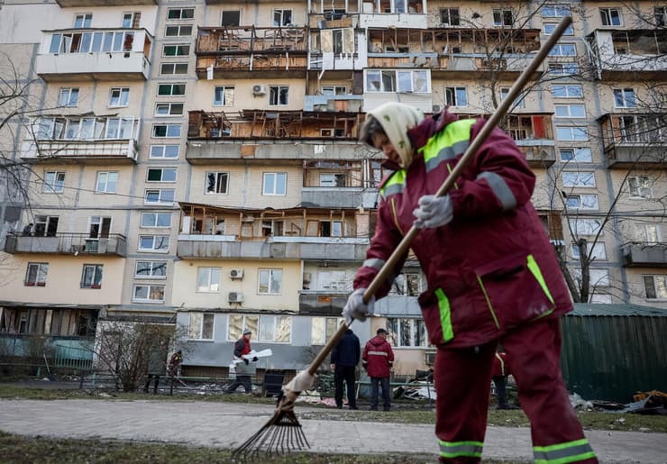 צילום: REUTERS/Gleb Garanich אוקראינה קייב מתקפה רוסית