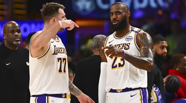 לוקה דונצ'יץ' ולברון ג'יימס