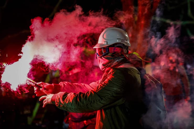 צילום: KEMAL ASLAN / AFP טורקיה איסטנבול הפגנות הפגנה מחאה על מעצר ראש העיר