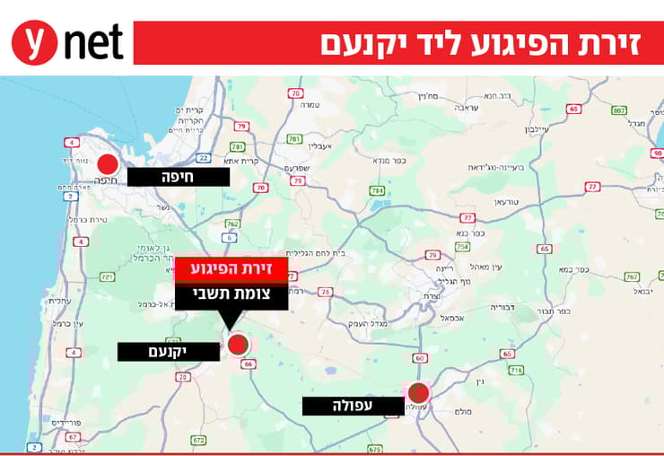 מפת פיגוע צומת התשבי