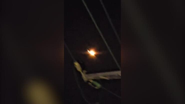 תיעוד יירוט הטיל ששוגר מתימן בשמי קיסריה 