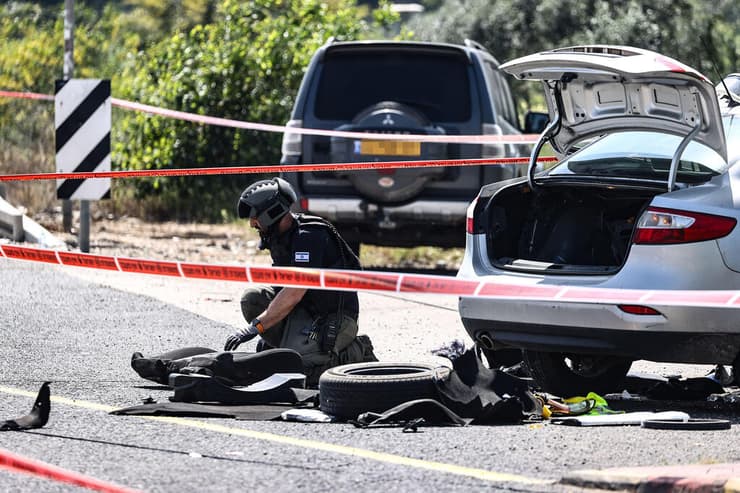 זירת הפיגוע בצומת התשבי