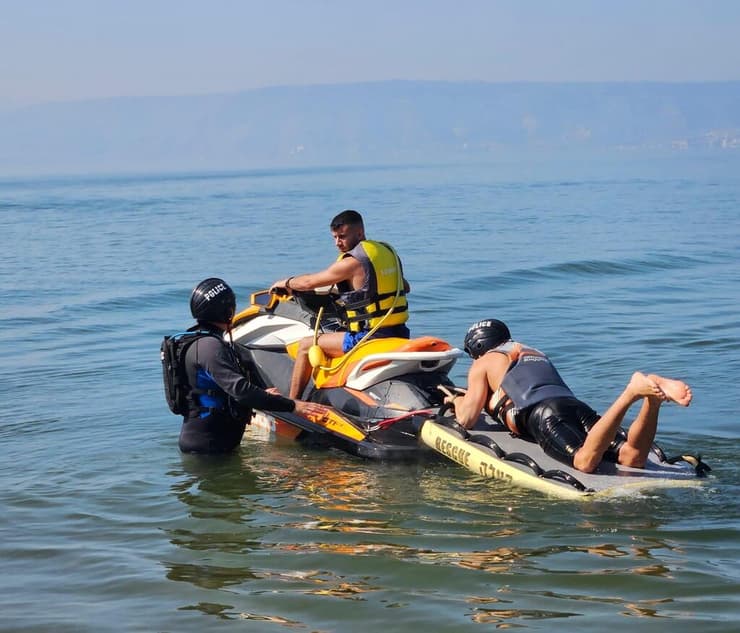 הדרכת שיטור ימי למצילים בכינרת