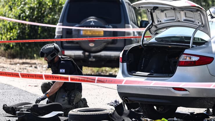 זירת הפיגוע בצומת התשבי