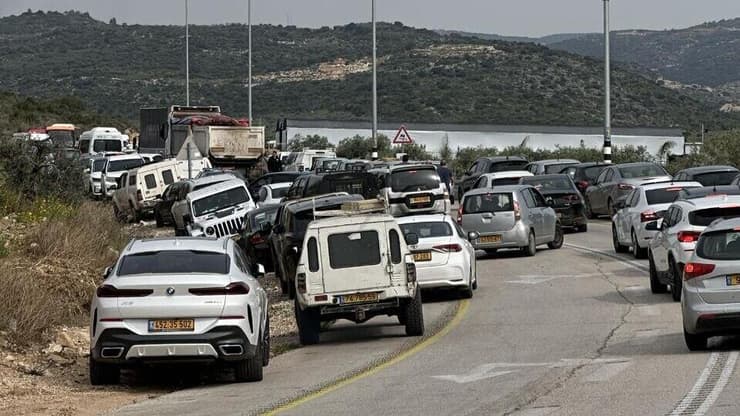 זירת הרצח ליד כליל הזירה בדפחה מירכא בה שני קרובי משפחה נורו למוות