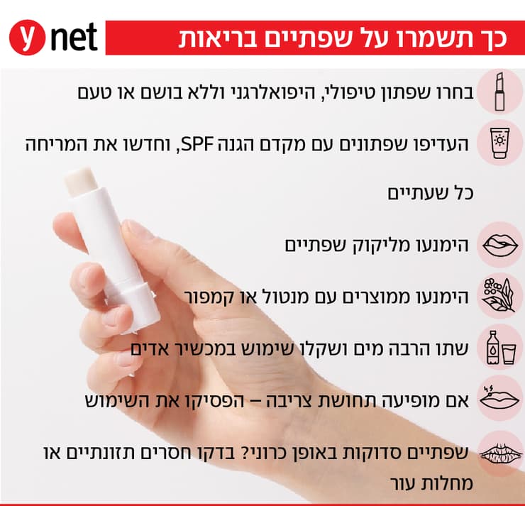 הגנה על השפתיים אינפו