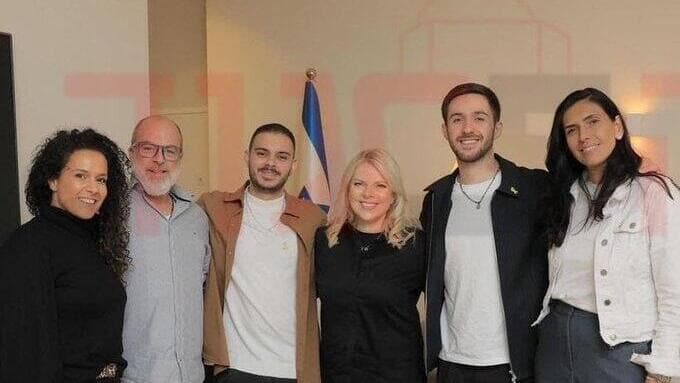 שרה נתניהו במפגש עם עומר שם טוב, עומר ונקרט וההורים שרה נתניהו נפגשה עם עומר ונקרט ועומר שם טוב