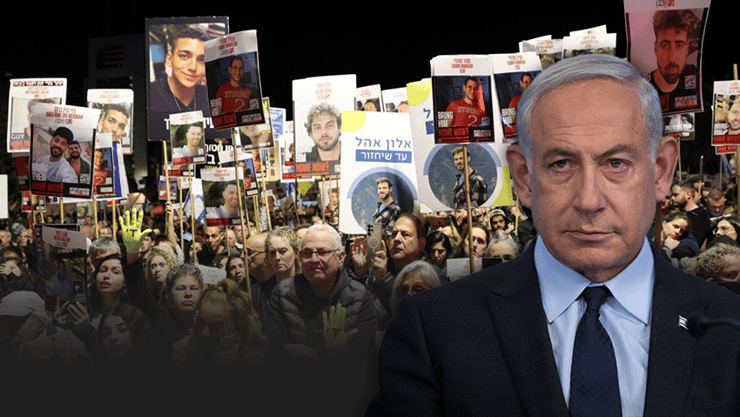 עצרת בכיכר החטופים