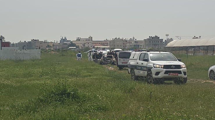 הזירה שבה אותרו הרכב השרוף, והעצמות חשד לרצח סמוך לקלנסווה