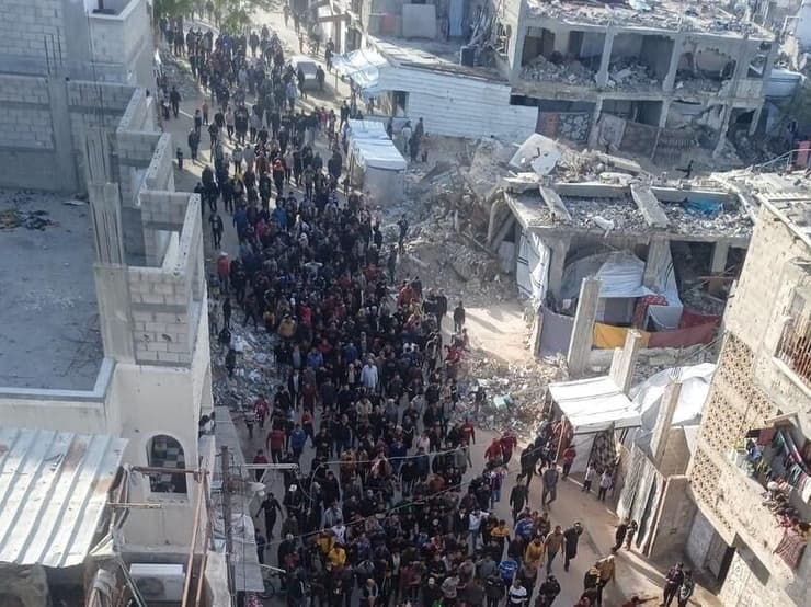 הפגנה נגד הלחימה ברצועת עזה