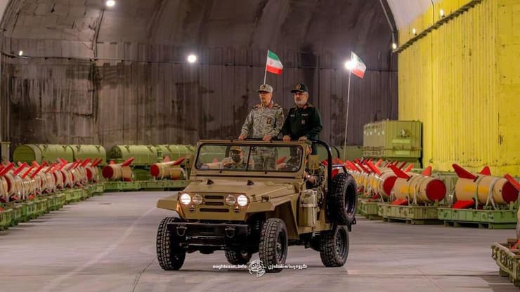  עיר הטילים התת קרקעית שחשף חיל האוויר והחלל של משמרות המהפכה