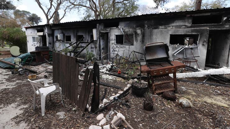 הרוב מתקשים לחזור, ניר עוז אחרי 7 באוקטובר (צילום: גדי קבלו ) קיבוץ ניר עוז אחרי הפגיעה הנוראית ב-7 באוקטובר