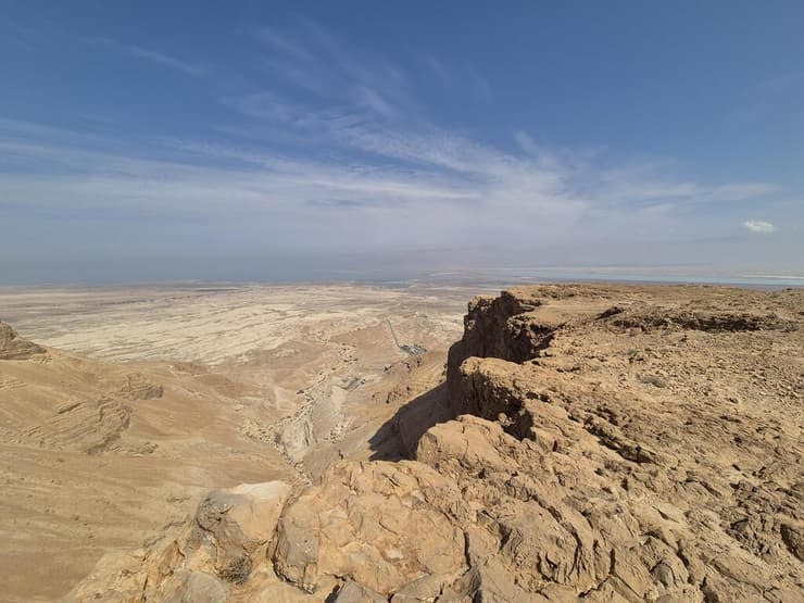 הנוף מהר אלעזר לכיוון ים המלח