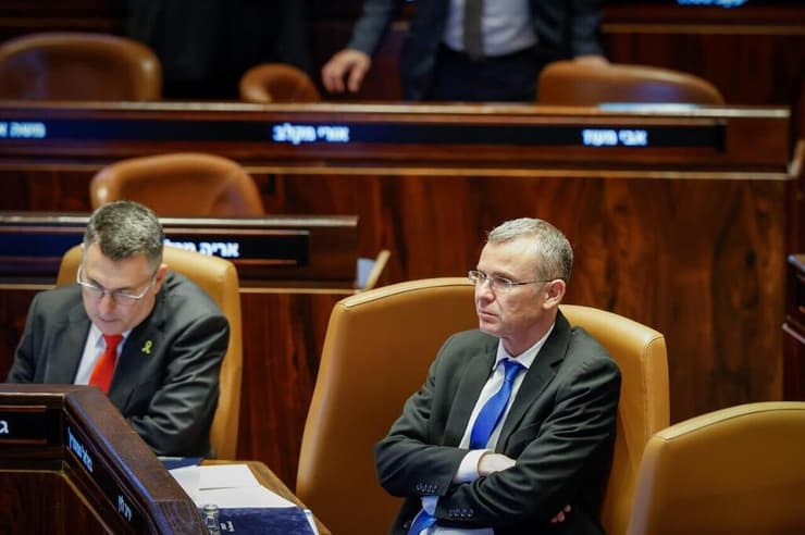 השרים לוין וסער. "בית המשפט העליון ביטל הלכה למעשה את הכנסת" (צילום: נועם מושקוביץ / דוברות הכנסת) הצבעת חוק יסוד השפיטה במליאת הכנסת