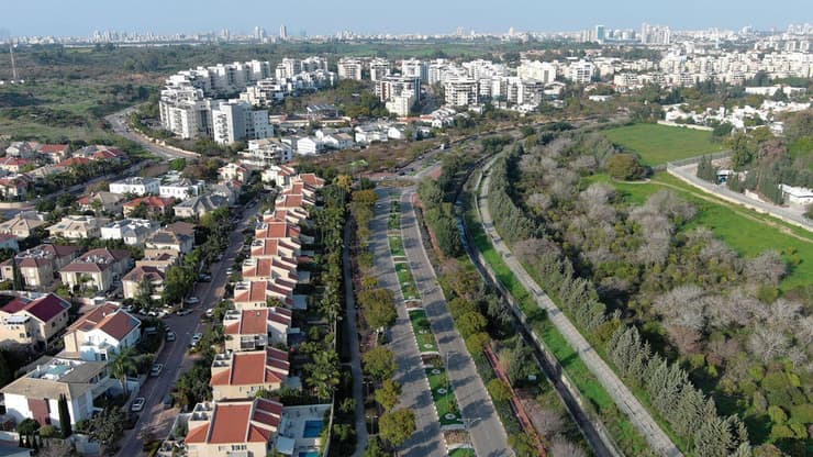 תמונת רחפן של נס ציונה