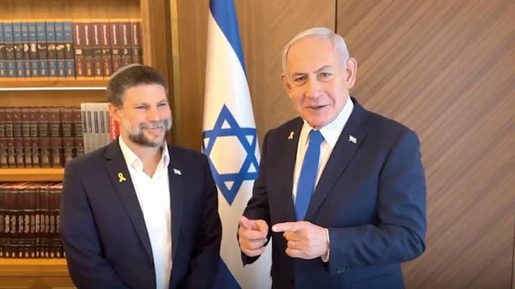 נתניהו וסמוטריץ'. מהן המטרות האמיתיות שלהם? (צילום: דוברות ראש הממשלה) מתוך הסרטון של בנימין נתניהו ובצלאל סמוטריץ'