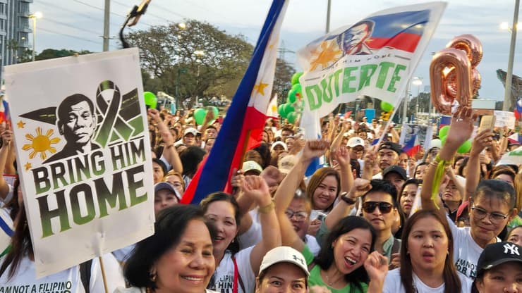אירוע תמיכה של הקהילה הפיליפינית בנשיא לשעבר רודריגו דוטרטה בפארק הירקון
