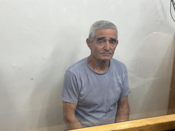 אייל יפה, המפגין שחשוד בהטרדת לוחמת מג"ב,  בבית משפט השלום בירושלים